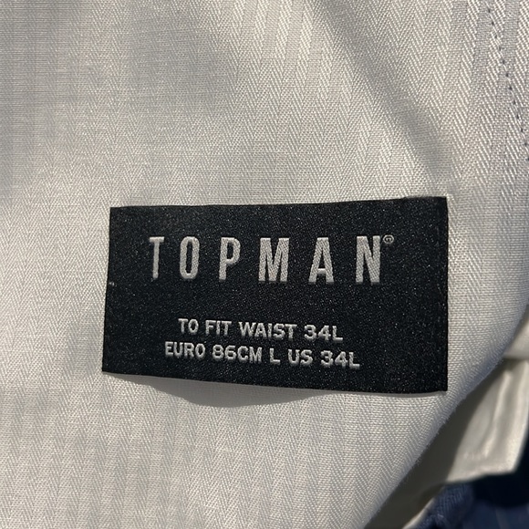 Top man pinstripe dress pant slim leg - Picture 2 of 3